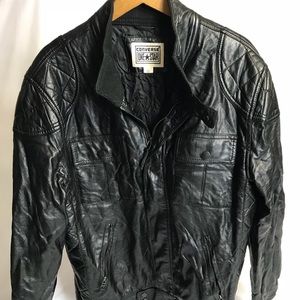 Converse leather jacket